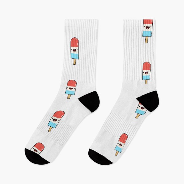 Item preview, Kawaii Blue Red and White Popsicle designed and sold by kawaiilife.