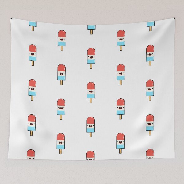 Item preview, Kawaii Blue Red and White Popsicle designed and sold by kawaiilife.
