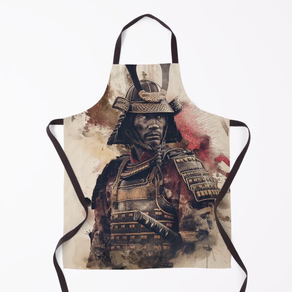 Artikelvorschau, Porträt eines stoischen japanischen Samurai-Kriegers entworfen und verkauft von AIStudioProject.