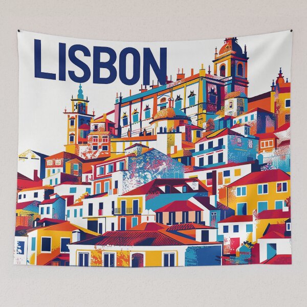 Item preview, Lisbon Print Lisbon Art  designed and sold by nomiraclehere.