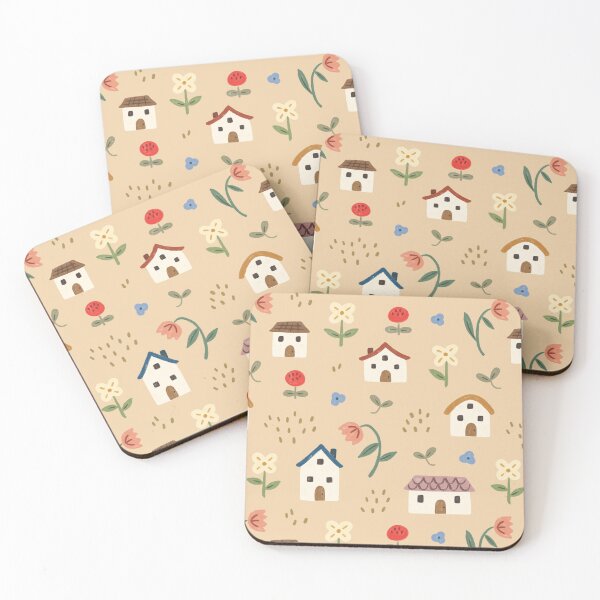 Item preview, Flower Neighbors - Cute Cottages and Flowers designed and sold by ohjessmarie.
