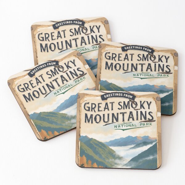 Item preview, Great Smoky Mountains National Park Postcard Vintage Retro Travel Vintage designed and sold by TravelPostcardGems.