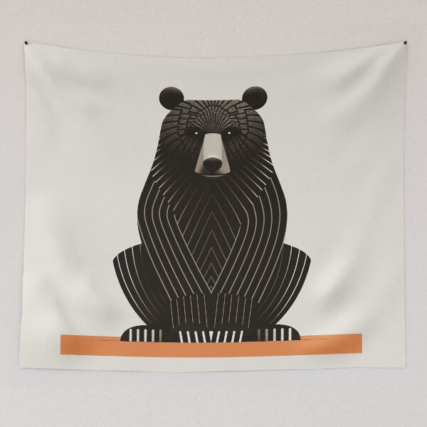 Item preview, geometric bear designed and sold by Ztudio.