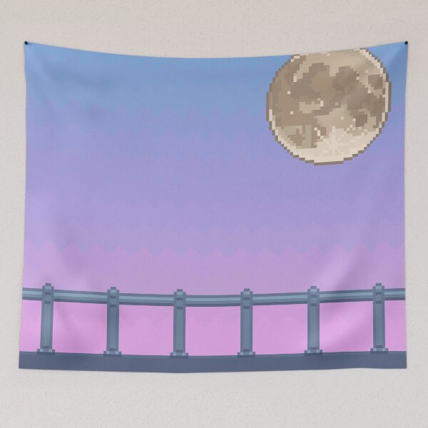 Item preview, Beautiful Sunset and Moon Pixcel art designed and sold by jebi-garden.