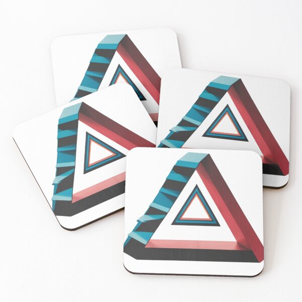 Item preview, "Impossible Triangles: Mesmerizing Geometric Illusion Design" designed and sold by merve02shop.