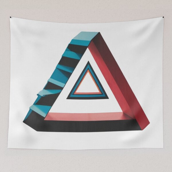 Item preview, "Impossible Triangles: Mesmerizing Geometric Illusion Design" designed and sold by merve02shop.