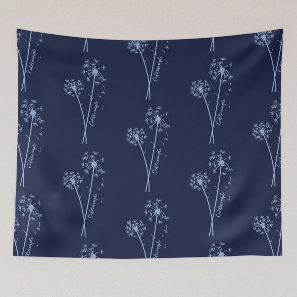 Item preview, Coddiwomple dandelion in blue designed and sold by EmeraldeaArt.
