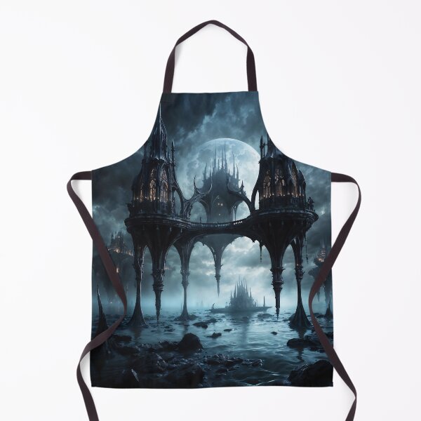 Item preview, Moonlit Citadel: Ethereal Gothic Spires in Twilight Realm designed and sold by ArtGotika.