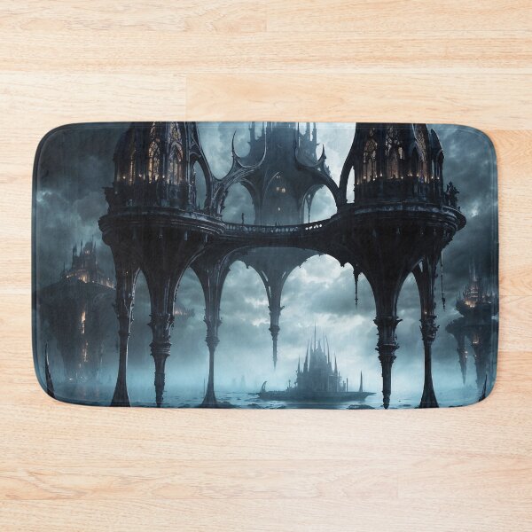 Item preview, Moonlit Citadel: Ethereal Gothic Spires in Twilight Realm designed and sold by ArtGotika.