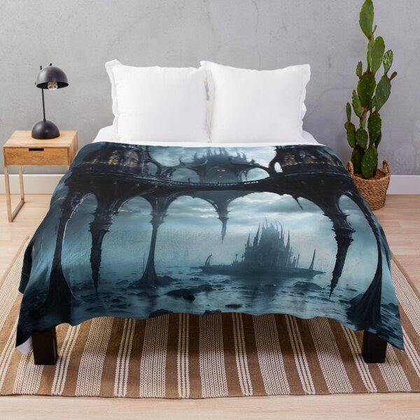 Item preview, Moonlit Citadel: Ethereal Gothic Spires in Twilight Realm designed and sold by ArtGotika.