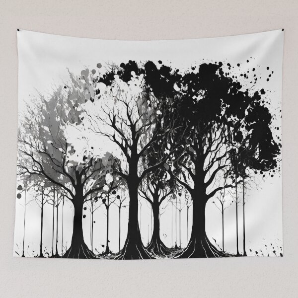 Item preview, Trees in black and white designed and sold by GRACIART-FR.