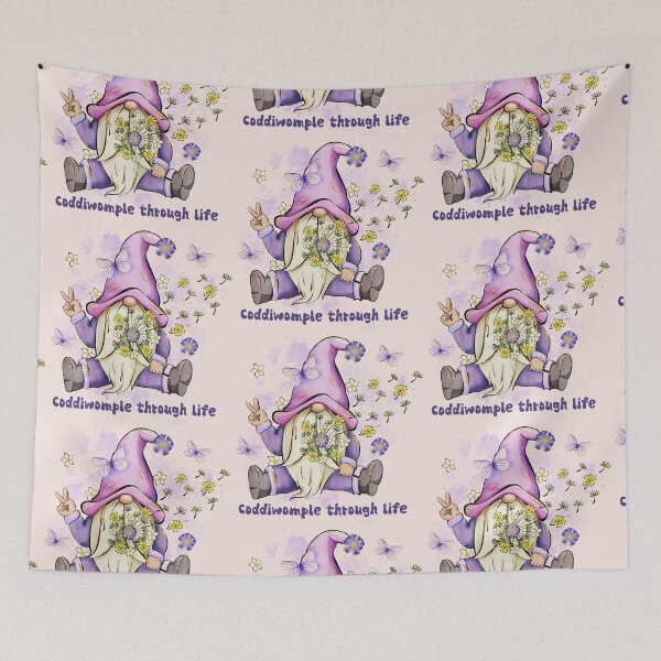 Item preview, Coddiwomple through life with dandelion and a cute elf art designed and sold by EmeraldeaArt.