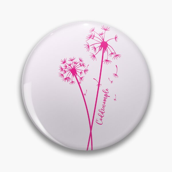 Item preview, Coddiwomple dandelion in pink designed and sold by EmeraldeaArt.