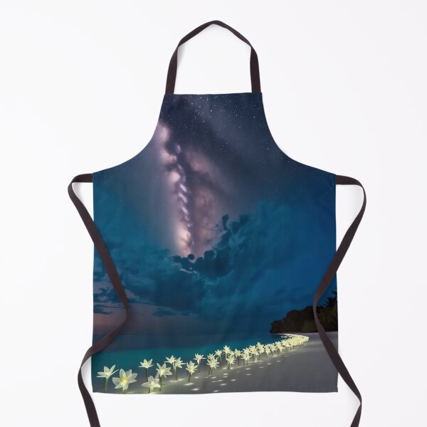 Item preview, Enchanting Nighttime Beach with Glowing Flowers designed and sold by AHMEDMAMADO.