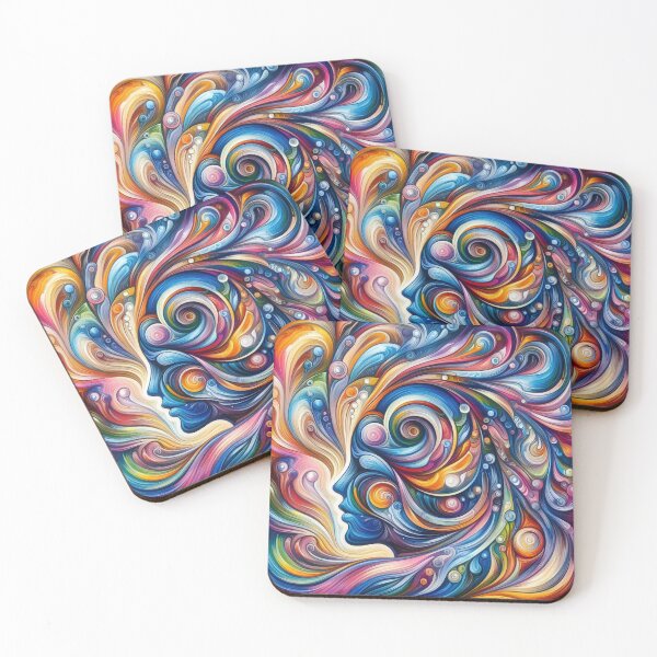 Item preview, Vibrant Swirls Abstract Art designed and sold by Sadia  Jannat.