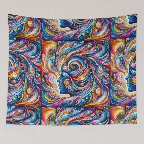 Item preview, Vibrant Swirls Abstract Art designed and sold by Sadia  Jannat.