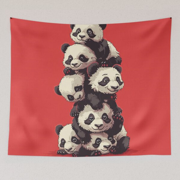 Item preview, “Panda Party: Serial Joy and Hugs” designed and sold by Art-Vortex-fr.