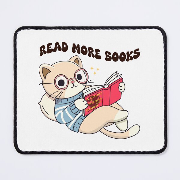 Item preview, Cute Kitten Reading acotar Book Spooky Book Club Kindle Lovers Gift Ideas designed and sold by pinzka.
