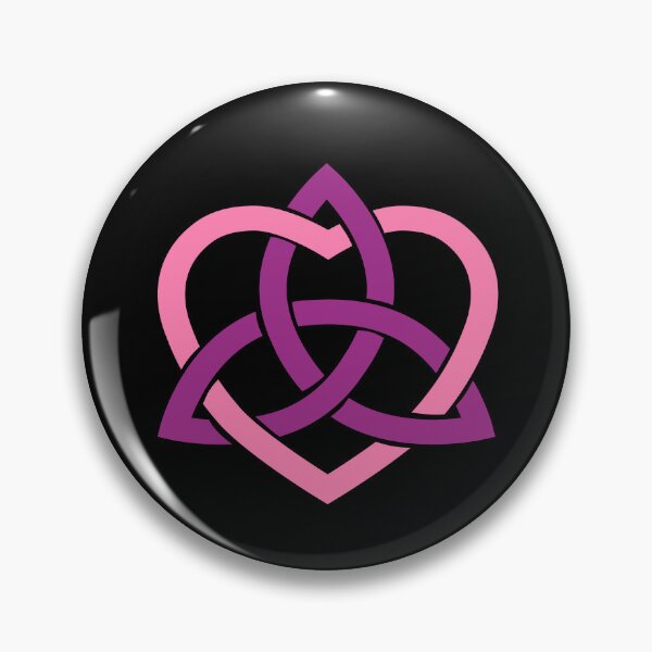 Item preview, Purple Celtic Trinity Knot with Pink Heart designed and sold by Jeallan Designs.