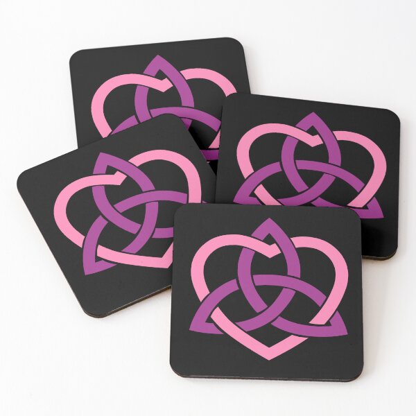 Item preview, Purple Celtic Trinity Knot with Pink Heart designed and sold by Jeallan Designs.