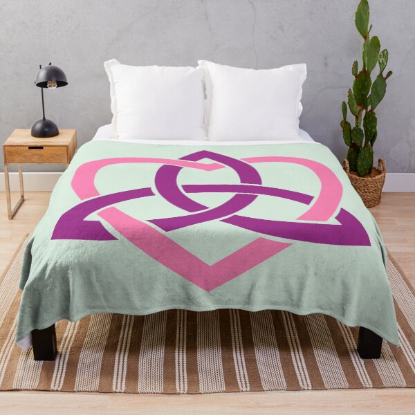 Item preview, Purple Celtic Trinity Knot with Pink Heart designed and sold by Jeallan Designs.