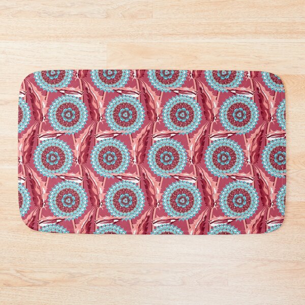 Item preview, Round flower, Dark pink background designed and sold by Alex  Blud.
