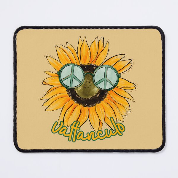 Item preview, vaffanculo sunflower peace symbol art designed and sold by EmeraldeaArt.