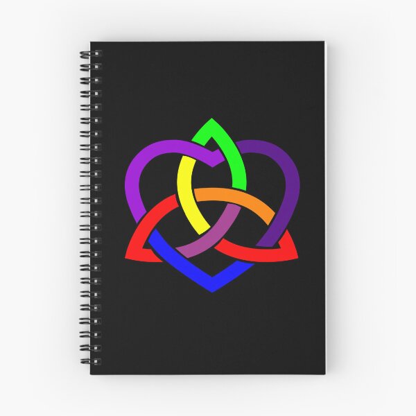 Item preview, Rainbow Colors Celtic Trinity Knot with Heart designed and sold by Jeallan Designs.