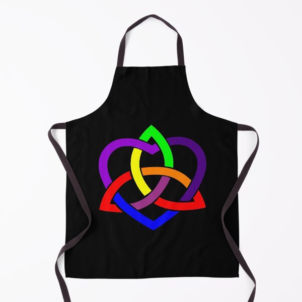 Item preview, Rainbow Colors Celtic Trinity Knot with Heart designed and sold by Jeallan Designs.