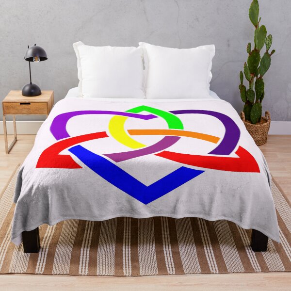 Item preview, Rainbow Colors Celtic Trinity Knot with Heart designed and sold by Jeallan Designs.