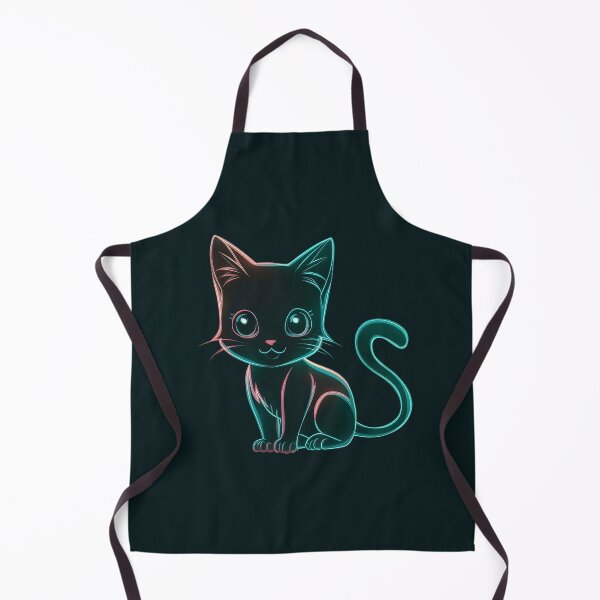 Item preview, cat art chibi fluorescent and phosphorescent hues designed and sold by Firas Aljazzar.