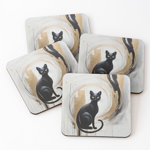 Item preview, Black Cat Abstract designed and sold by Mindy Guidry.