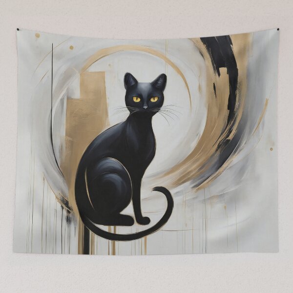 Item preview, Black Cat Abstract designed and sold by Mindy Guidry.