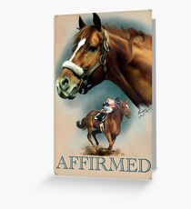 Affirmed with Name plate Greeting Card