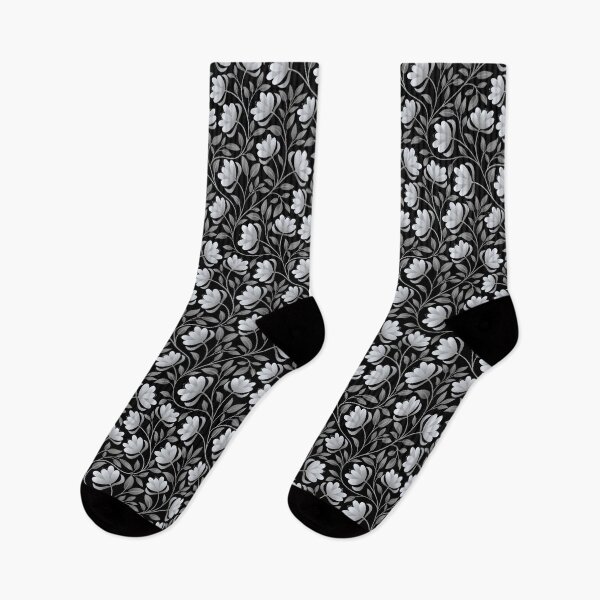 Item preview, Trailing Grey Florals designed and sold by Moorartish.