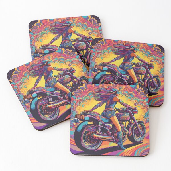 Item preview, Female Motorbike Rider designed and sold by PSYStickersAUS.