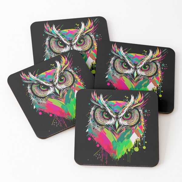 Item preview, Colorful owl designed and sold by GRACIART-FR.