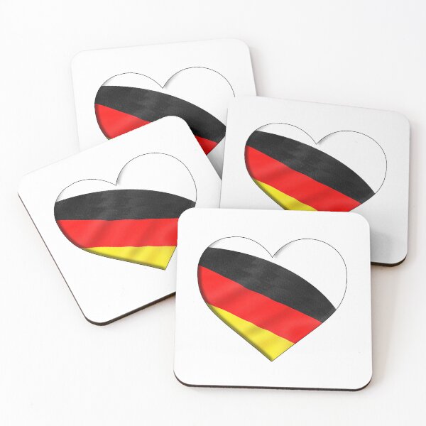 Artikelvorschau, Ich liebe Deutschland, Flagge im Herzform-Design entworfen und verkauft von TerenceLacey.