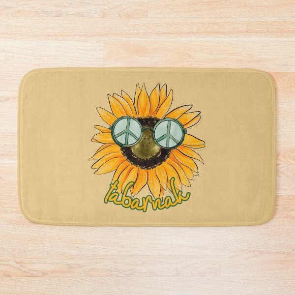 Item preview, tabarnak sunflower peace symbol art designed and sold by EmeraldeaArt.