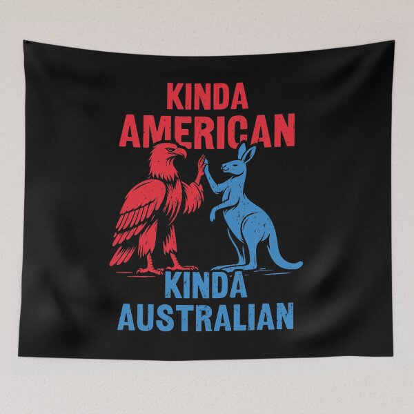 Item preview, Kinda American Kinda Australian designed and sold by LazyLoungeCo.