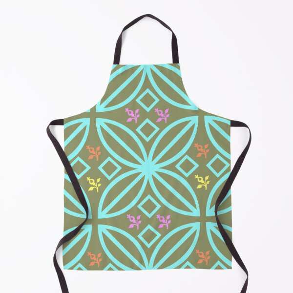 Item preview, Geometric Tapestry Interlocking Circles and Squares in Harmonious Hues designed and sold by youme63.
