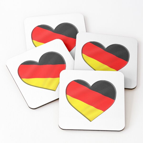 Artikelvorschau, Ich liebe Deutschland, Flagge in Herzform Version 2 Design entworfen und verkauft von TerenceLacey.