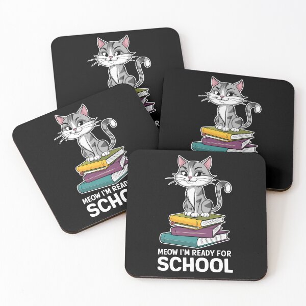 Item preview, Cute Cat Ready for School with Books back to school designed and sold by Taans-Creation.