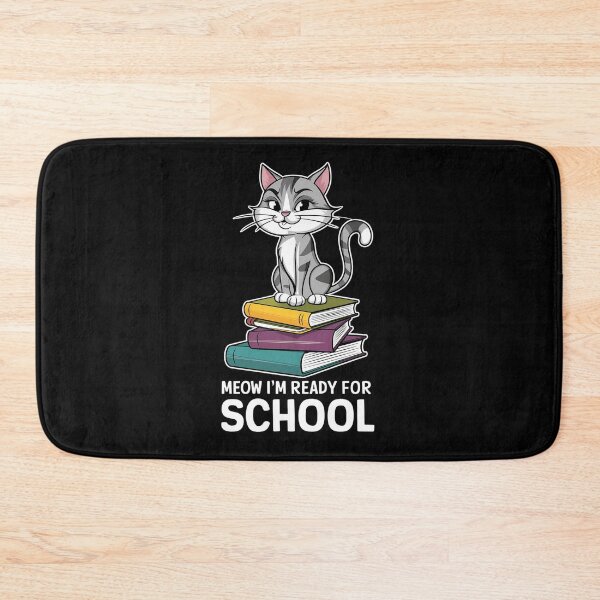 Item preview, Cute Cat Ready for School with Books back to school designed and sold by Taans-Creation.