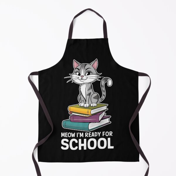Item preview, Cute Cat Ready for School with Books back to school designed and sold by Taans-Creation.