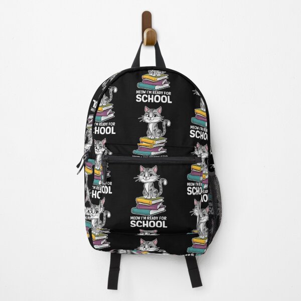Item preview, Cute Cat Ready for School with Books back to school designed and sold by Taans-Creation.