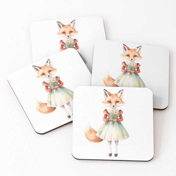 Item preview, Gentle Watercolor Fox Art designed and sold by Victoria Riabov.