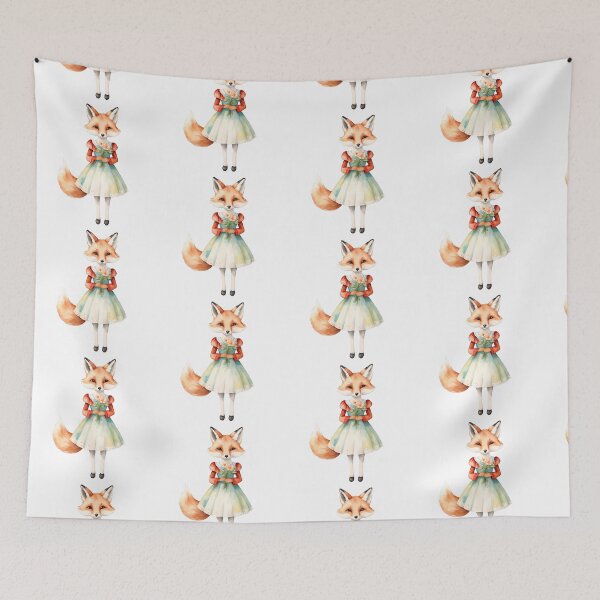 Item preview, Gentle Watercolor Fox Art designed and sold by Victoria Riabov.