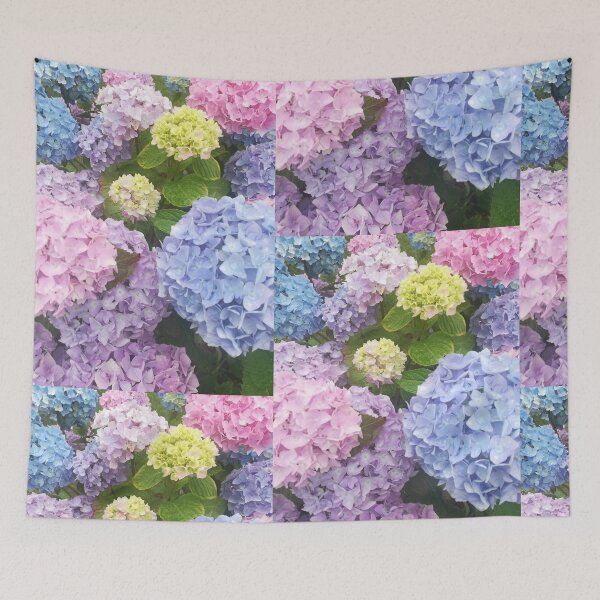 Item preview, Photograph of multicoloured hydrangea blossoms  designed and sold by esvb.
