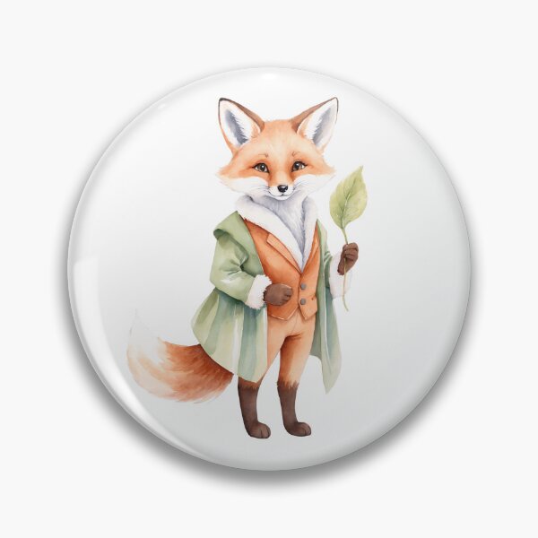 Artikelvorschau, Lebendiger Aquarellfuchs entworfen und verkauft von Victoria Riabov.